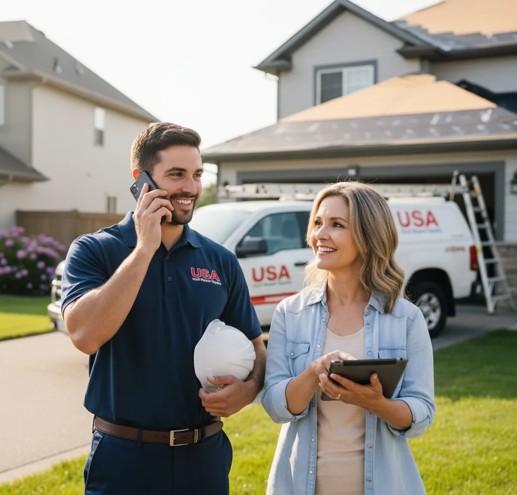 USA Roof Repair Experts customer support in Strum